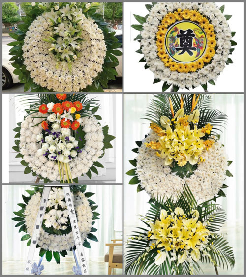 上海金山区金山卫镇塔港村花圈速递