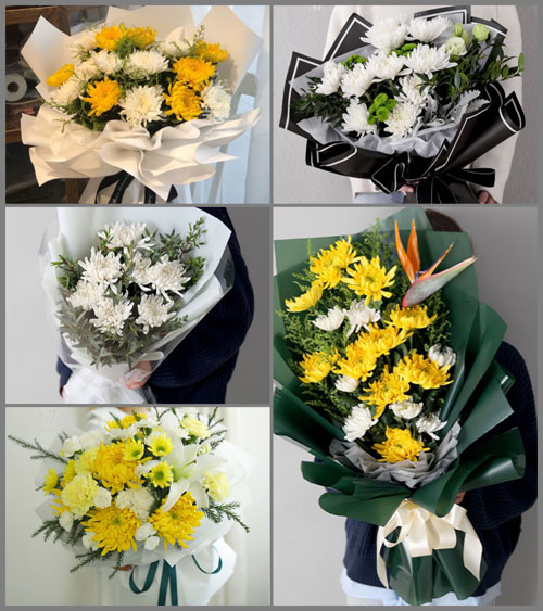 上海金山区金山卫镇塔港村白事花束代送